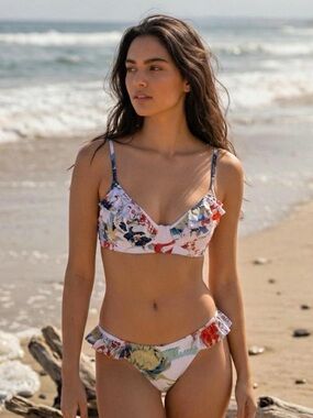 MAAJI x Revolve Set - Misool Bikini Top & Kali Ruffles Cheeky Bottom L/M